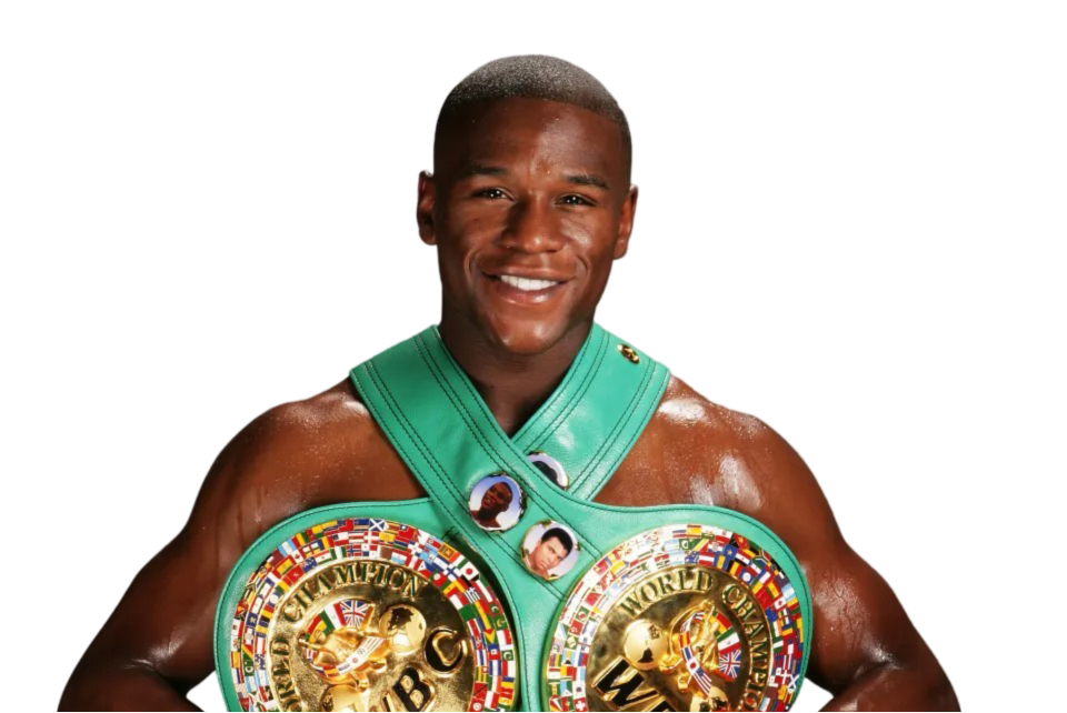 Floyd Mayweather belts says he is great.